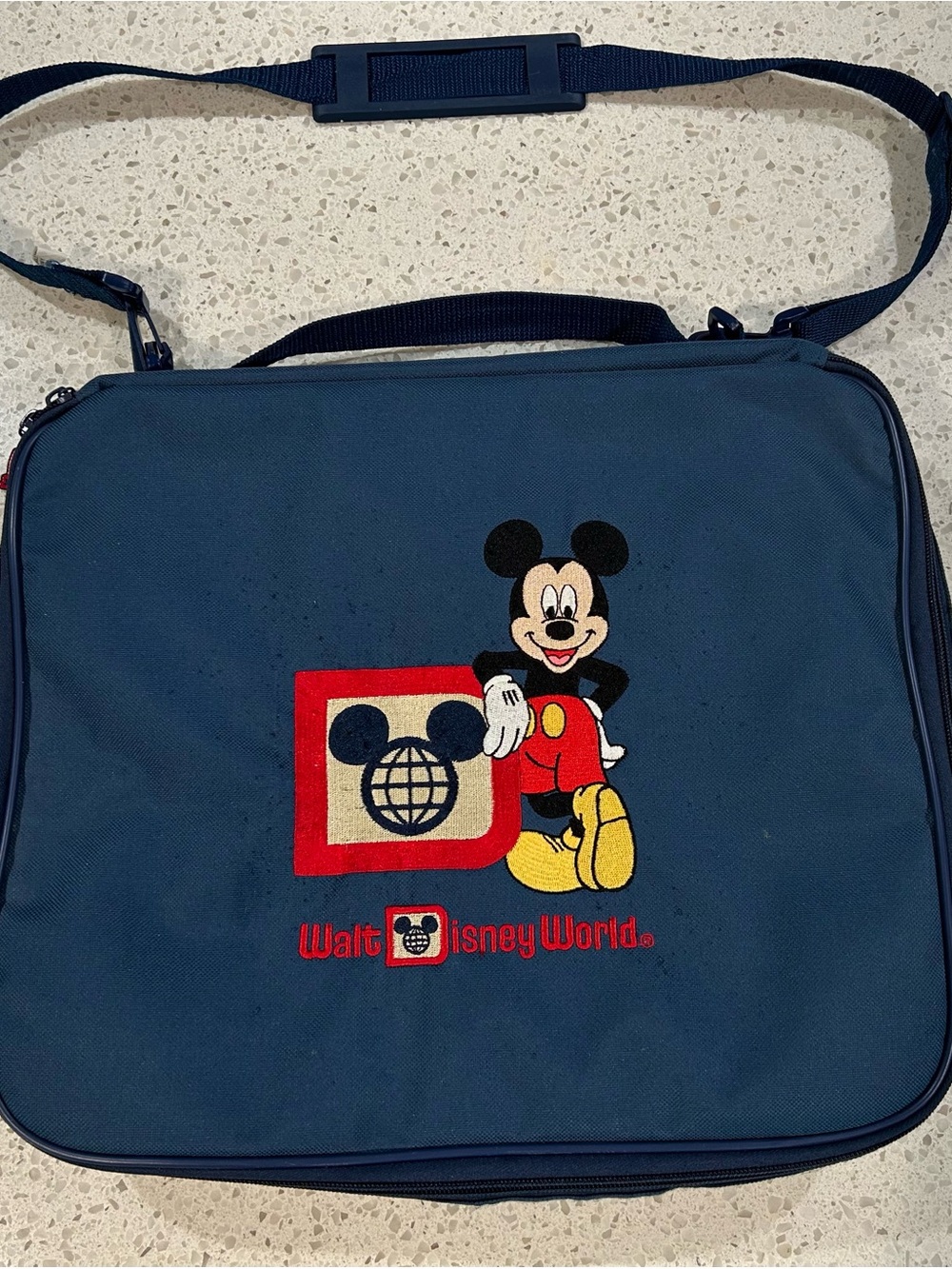 Disney Navy Mickey Mouse Pin collector bag